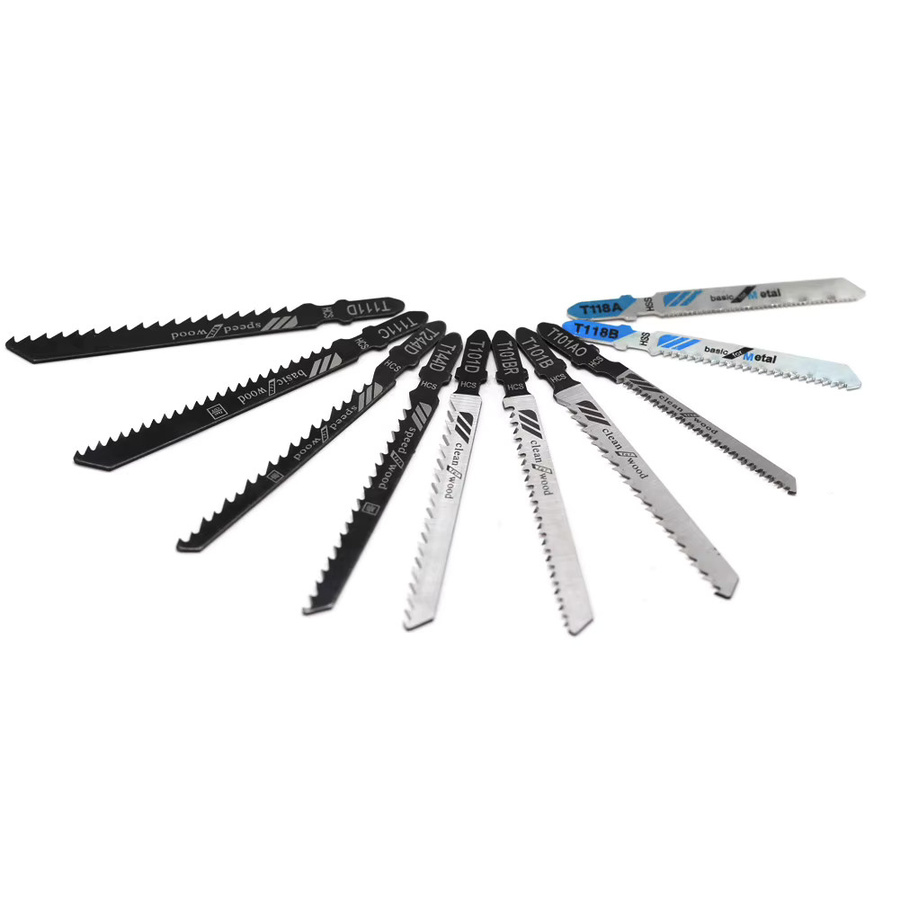 DAZZLEEX 10er Set Stichsägeblätter für Holz, Metall und Kunststoff in Silber - Bild 2
