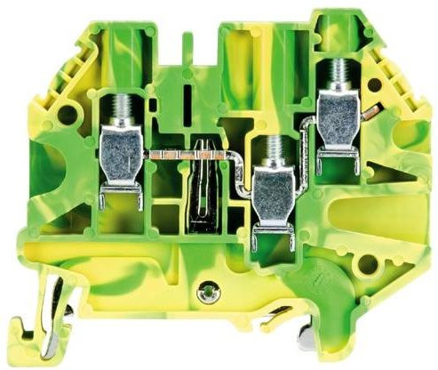 Wieland Electric 58.504.9355.0 Schutzleiterklemme Schraube Grün-Gelb 100 Stück - Bild 1