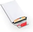ColomPac Versandtasche Rigid aus Vollpappe, weiß, selbstklebend, B: 17,0 cm, H: 24,5 cm, 20 Stück - Bild 1