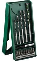 Bosch Mini X-Line Mehrzweckbohrer-Set, 14-teilig, HSS Bohrer- und Bit-Satz in Grün - Bild 1