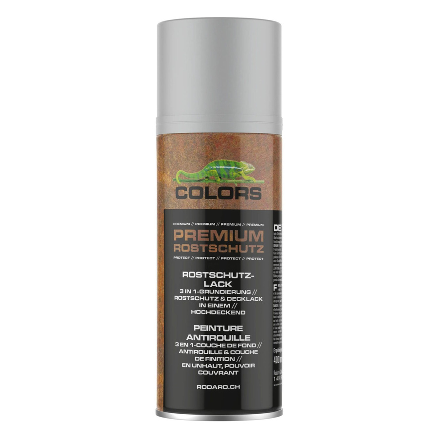COLORS 3in1 Rostschutzlack Spraydose Silber Glanz für Metall 400 ml - Bild 2