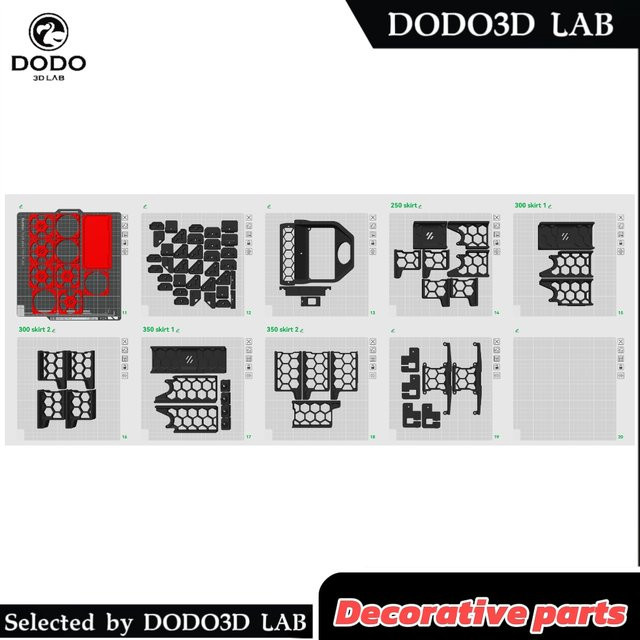 ZUIDID Voron V2.4 Druckteile aus ABS-GF mit 10 % Glasfaser, Schwarz, matte Textur - Bild 1
