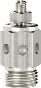 Riegler Schalldämpfer Dämpferelement gesintert ES-Gehäuse einstellbar silber G1/8 - Bild 1