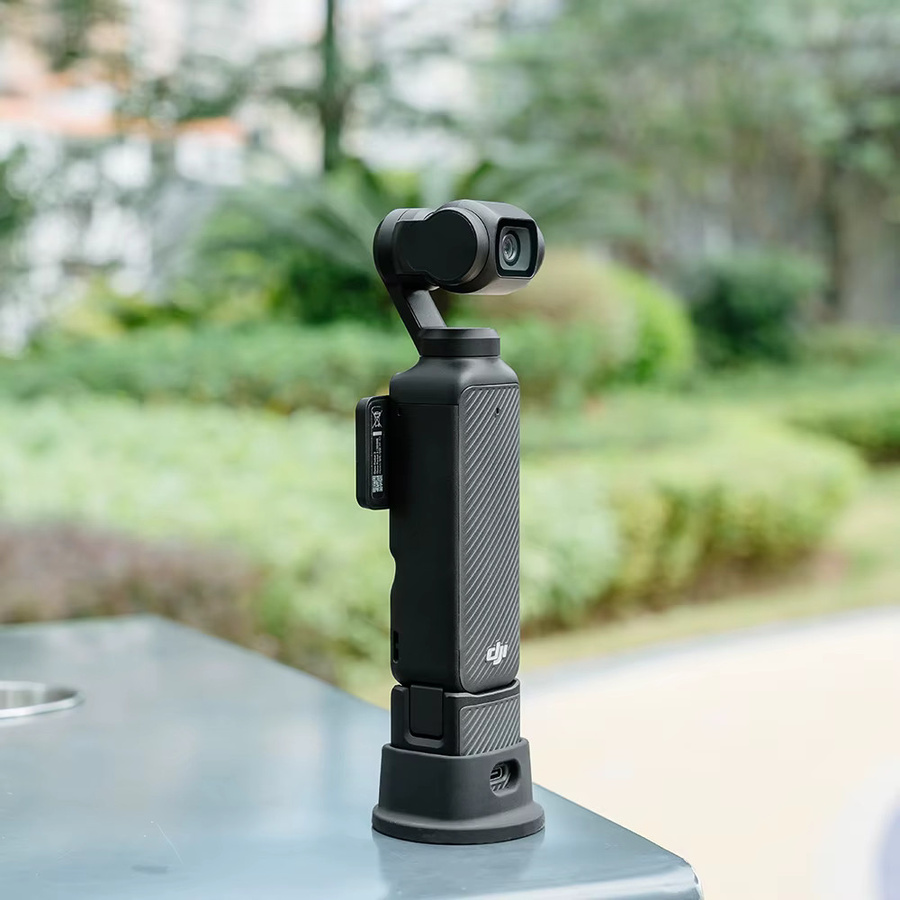 DJI Osmo Pocket 3 Silikon Dock Desktop Basis Anti-Skid Standfuß Zubehör in Schwarz - Bild 3