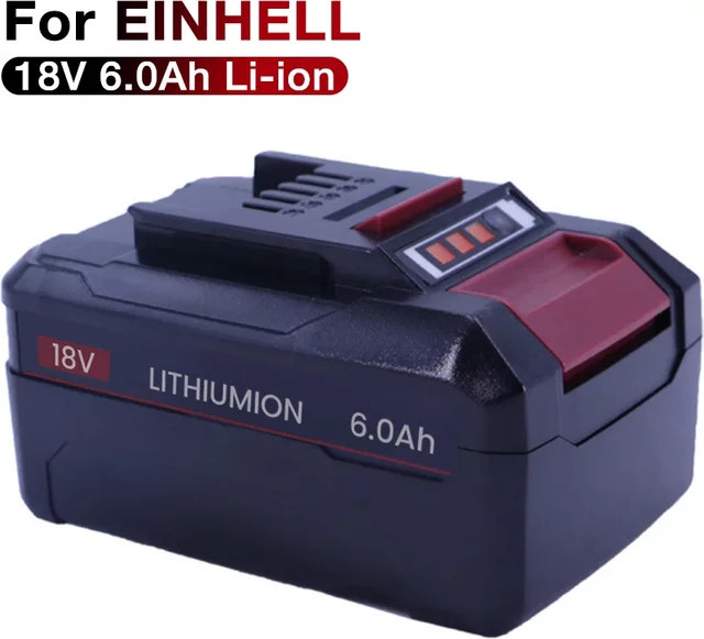 Einhell Ersatzakku EIN18C2 18 V Li-Ionen Akku Power X-Change 6000 mAh Schwarz - Bild 1