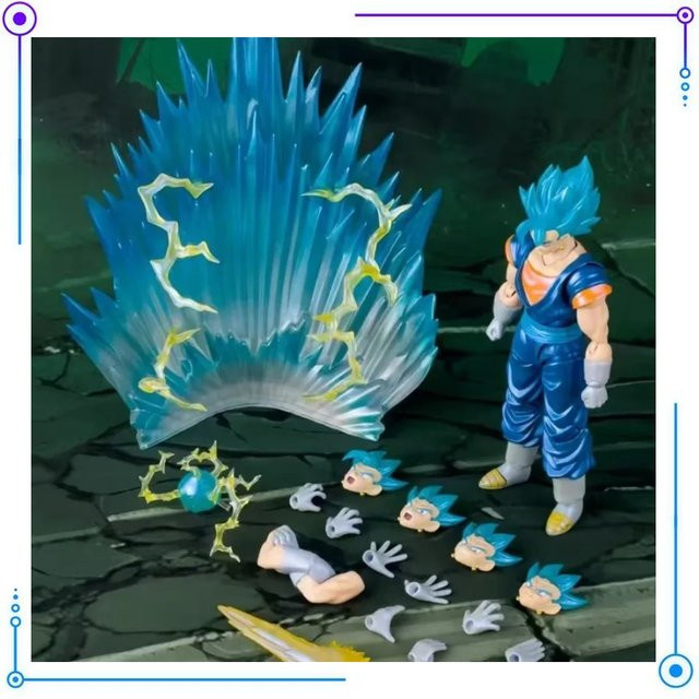 Bandai Dragon Ball SHF Super Saiyan SSJ Vegetto Gogeta Broly, Actionfiguren, Einzelfigur, nicht für Kinder unter 3 Jahren - Bild 1