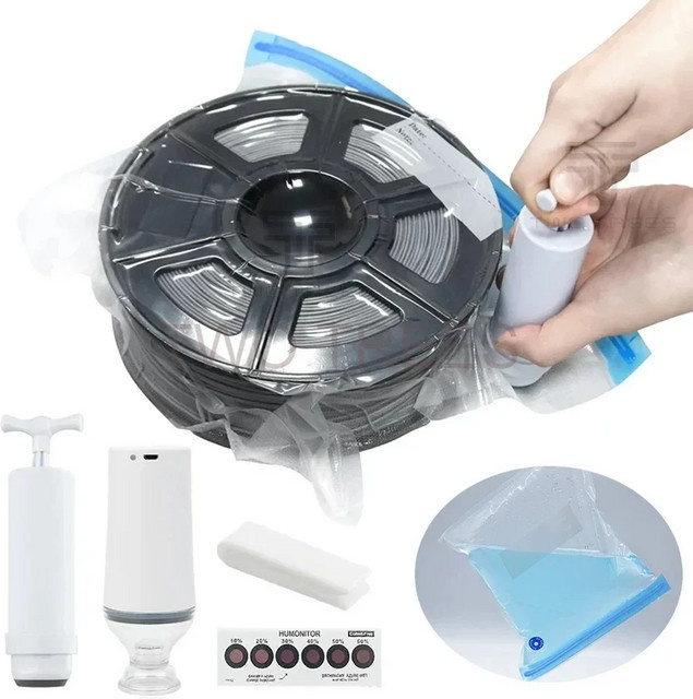 T-Trees Vakuumbeutel für 3D-Druck Filament in transparent, feuchtigkeitsbeständiger Aufbewahrungsbeutel für PLA, ABS und TPU - Bild 1