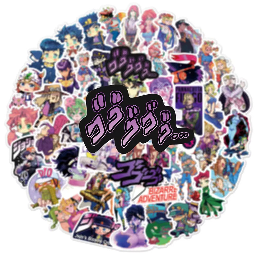 Bandai JoJos Bizarre Adventure Aufkleber, Bunt / Mehrfarbig, 10-teiliges Set - Bild 3