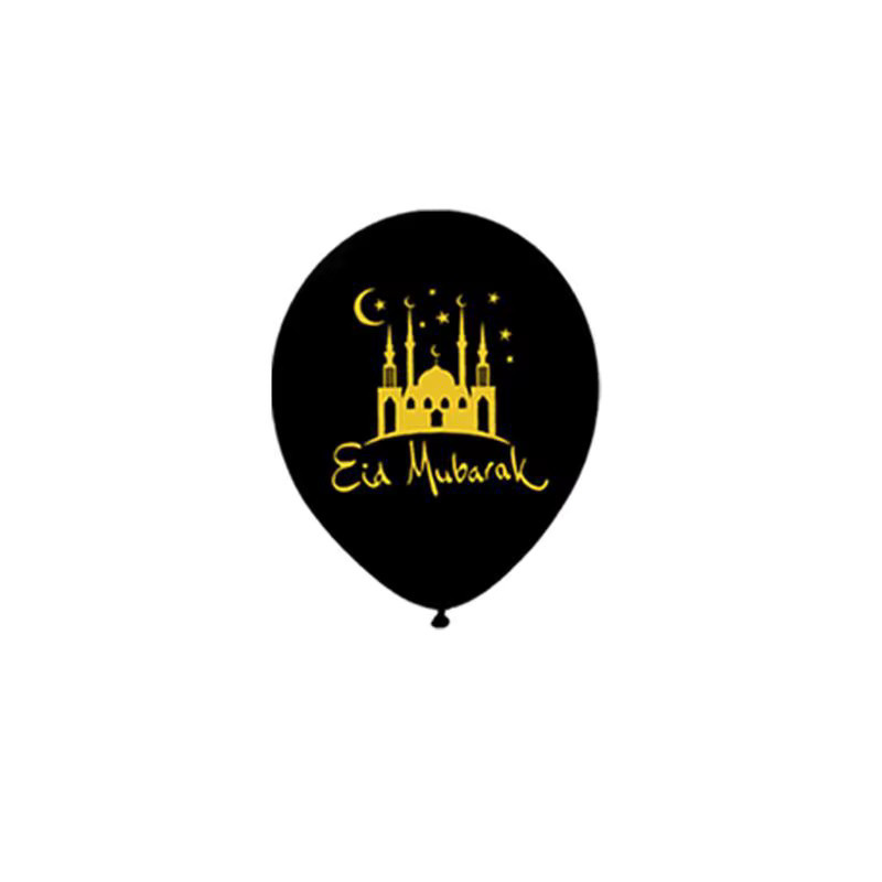 Alivparty Umrah Mubarak Ballon Set mit Mond und orientalischem Design für Ramadan und Eid Dekoration - Bild 2