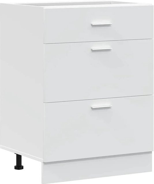 vidaXL Küchenunterschrank Lyon in Weiß aus Holzwerkstoff, B: 60,0 cm, T: 46,0 cm, H: 81,5 cm - Bild 1