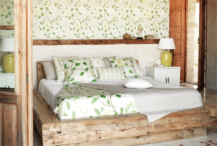 Sanderson Tapete Christabel Floral Botanical in Coral und Ivory als Vlies-Tapete - Bild 1