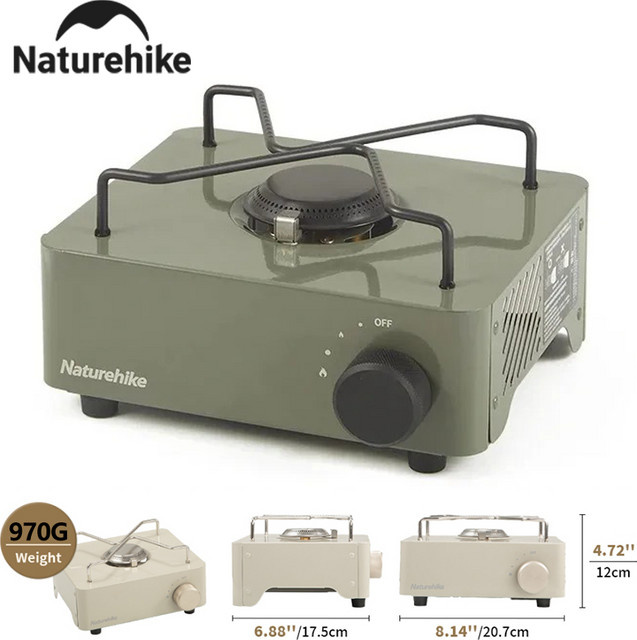 Naturehike Camping Gasherd 3000 W Tragbarer Mini Gasbrenner für Outdoor und Picknick - Bild 1