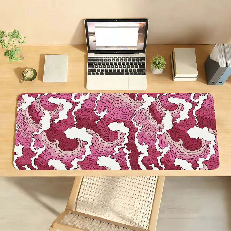 Art Waves Mauspad im japanischen Stil, rutschfeste Gamer-Schreibtischunterlage für Laptop und Büro, groß - Bild 3
