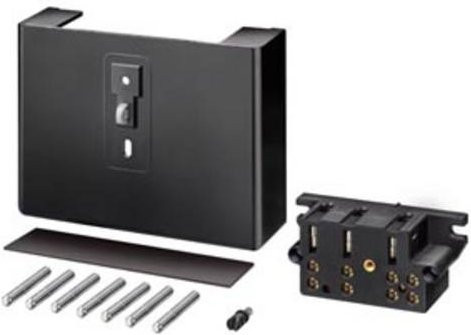 Siemens ALPHA-ZS Zählersteckklemme 8GS40187 2-polig für Wechselstrom in Schwarz - Bild 1