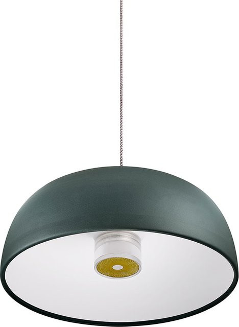 Lumina Tia 200 LED-Pendelleuchte in Grün, dimmbar, modern und rund aus Glas und Aluminium - Bild 1