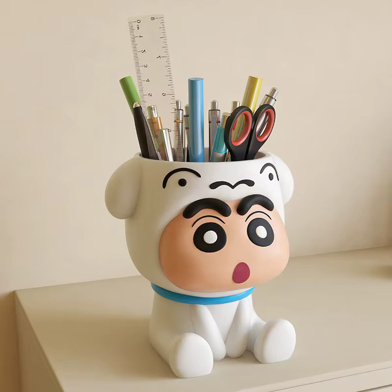 Bandai Crayon Shin Chan Federmäppchen Stiftebox in Weiß aus Kunststoff - Bild 2