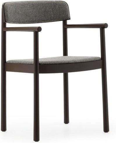 Normann Copenhagen Timb Armlehnstuhl in Braun mit Stoffbezug - Bild 1