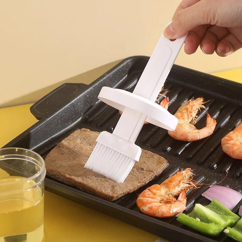 Ouyaohong Silikon Grill-Ölbürste aus hochtemperaturbeständigem Material in Grün - Bild 2