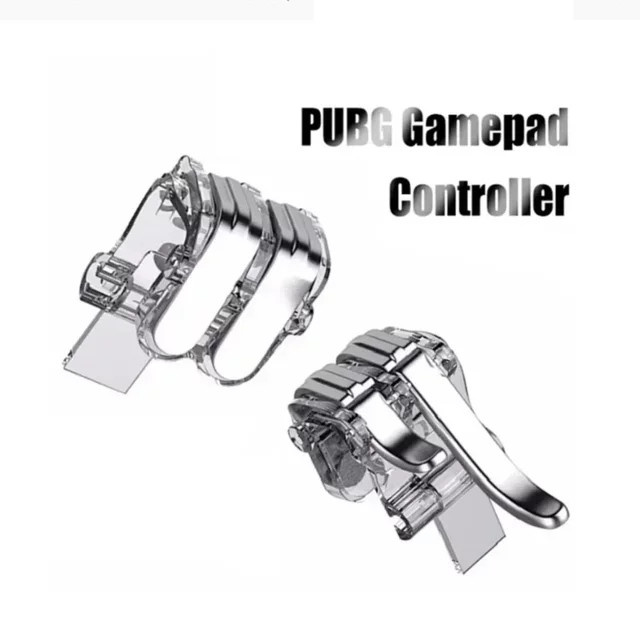 W6 Handy Gaming Trigger Set für PUBG und Free Fire, 2 Stück L1R1 Joystick Controller für iOS und Android - Bild 1