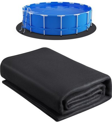 VEVOR Pool Liner Pad für Aufstellpools, extra dicke Unterlage aus recyceltem Geotextil-Material zum Schutz vor Durchstichen, Durchmesser: 4,57 m - Bild 1