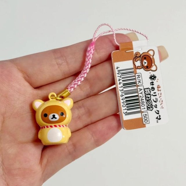 Sanx Schlüsselanhänger Rilakkuma, Korilakkuma, Glöckchen, Unisex - Bild 1