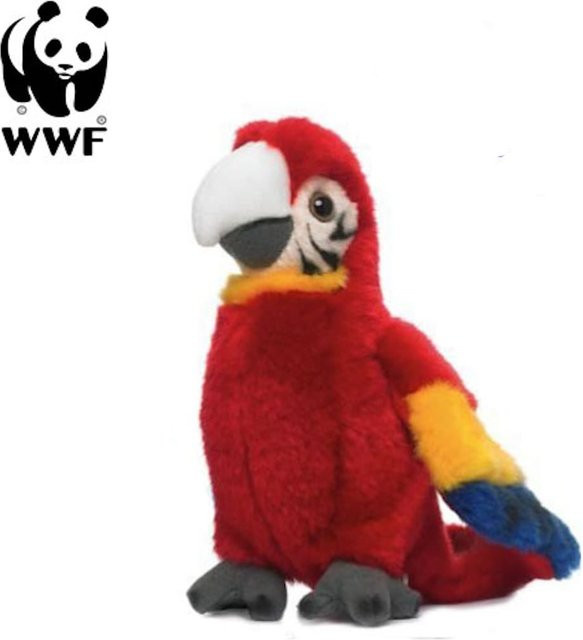 WWF Hellroter Ara Papagei, Plüschtier, mit Sound - Bild 1