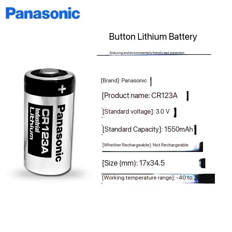 Panasonic CR123A Lithium 3V Knopfzellen in Silber - Bild 3