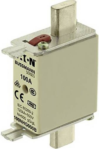 Eaton NH-Sicherung 4NHG000B-690 mit mechanischer Sicherungsanzeige, Größe 000, 4A, 690V, Grau, 3 Stück - Bild 1
