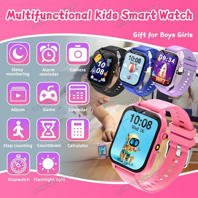Ola Esporte Smartwatch, Kunststoff, Silikon, Lila, Kinder, Unisex - Bild 1