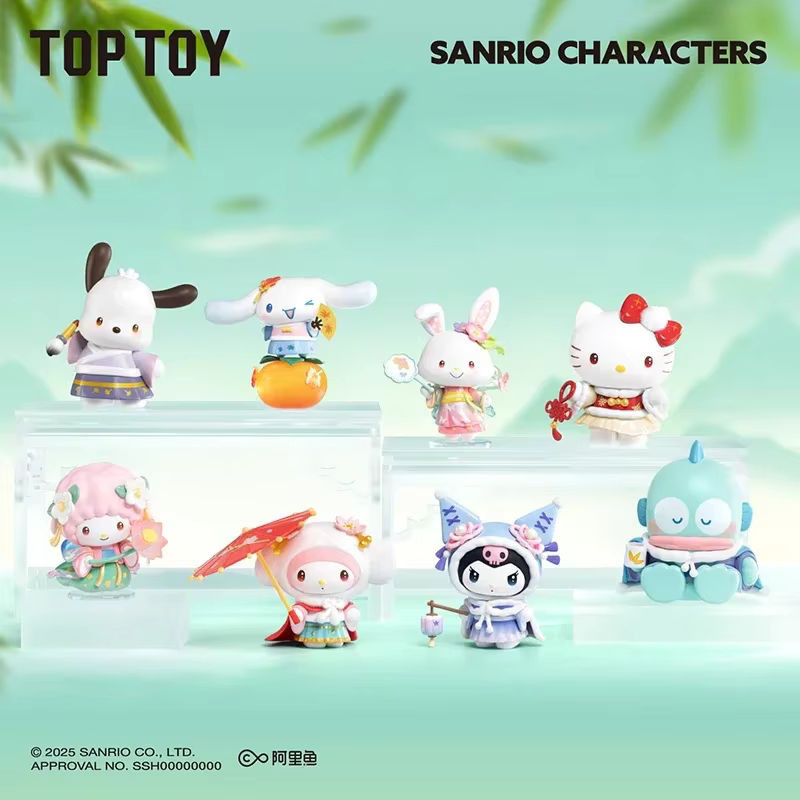 TOPTOY Sanrio Charaktere Jahreszeiten Festliche Kleidung Serie Mystery Box Mehrfarbige Ornament Figuren aus Kunststoff - Bild 1