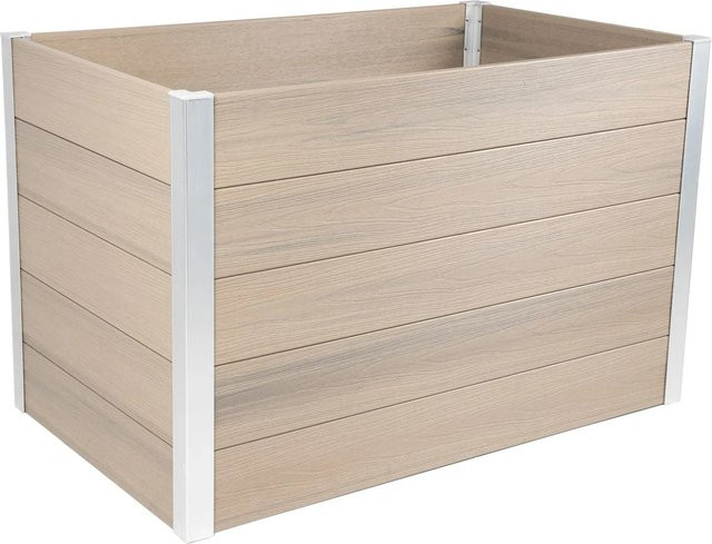 Dobar Hochbeet aus WPC in Silbergrau, B/T/H: 115 x 70 x 75 cm - Bild 1