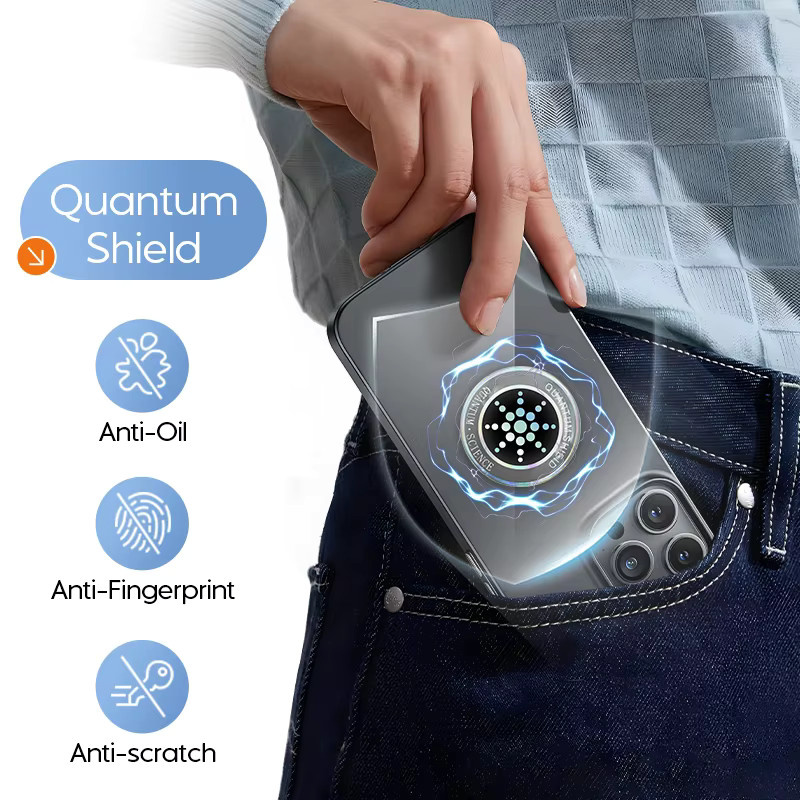 HENNCER EMF-Schutz Anti-Strahlungs-Aufkleber in Silber für Smartphones, Laptops, Computer und iPads - Bild 4