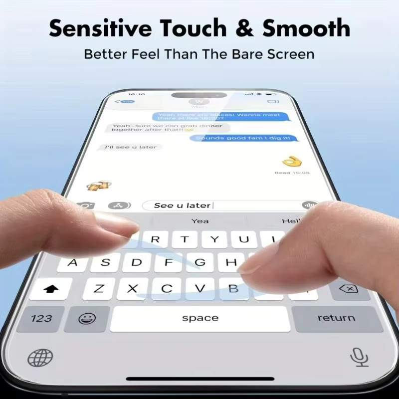 Staubfreie HD-Displayschutzfolien aus gehärtetem Glas für Apple iPhone Modelle, transparent - Bild 6