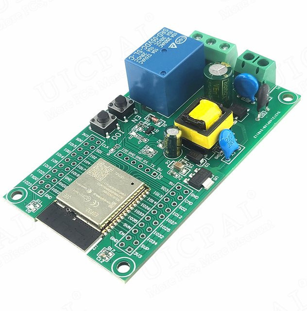 ESP32-32E Einwegrelais Entwicklungsboard mit WiFi und Bluetooth für Arduino Smart Home und IoT, 4 MB Flash, AC 90-250V - Bild 1