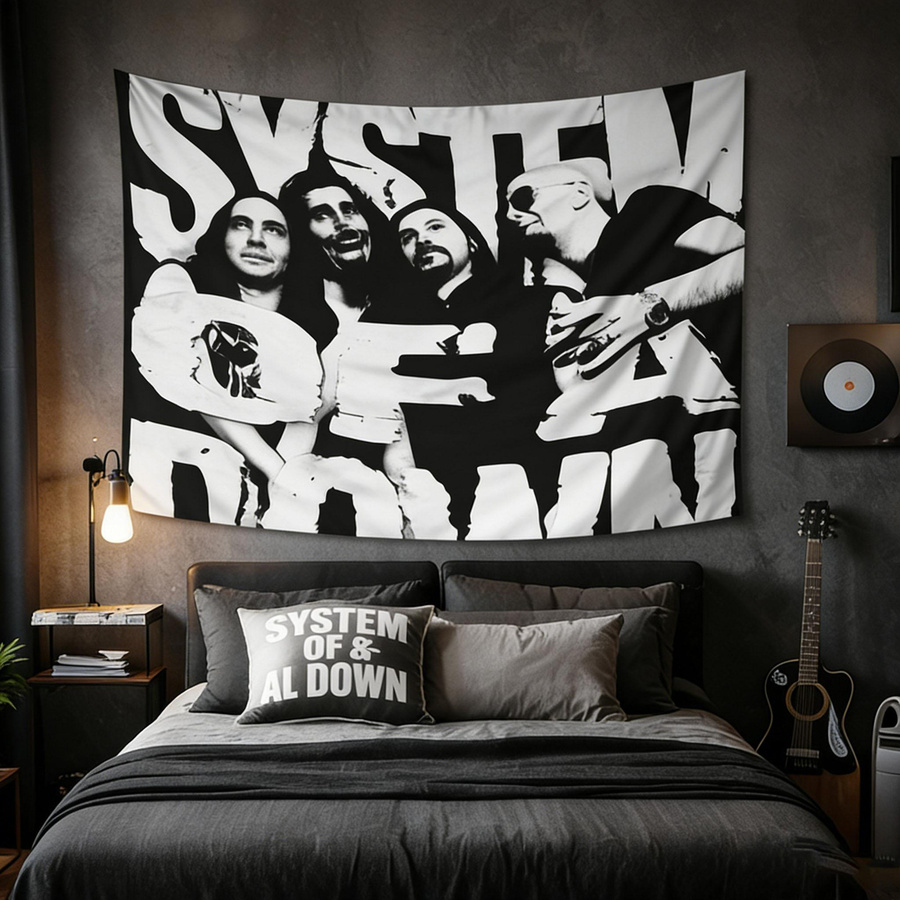 Psychedelischer Herzschlag Wandbehang von JMG Household Supplies, abstrakte Textilkunst im Vintage-Stil für dein Schlafzimmer oder Studentenwohnheim, Breite: 40 cm, Höhe: 60 cm - Bild 5