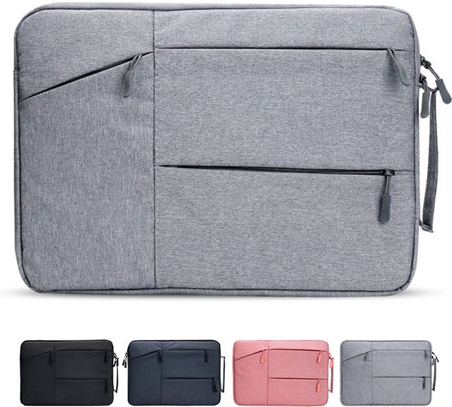 Wasserdichte Laptop-Hülle als Notebook-Tasche in Grau für MacBook Pro und andere Modelle von 12 bis 16 Zoll - Bild 1