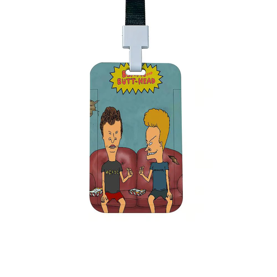 Beavis and Butt-Head Schlüsselband mit transparentem Ausweishalter und robuster Kartenhülle aus Kunststoff in Multicolour - Bild 4