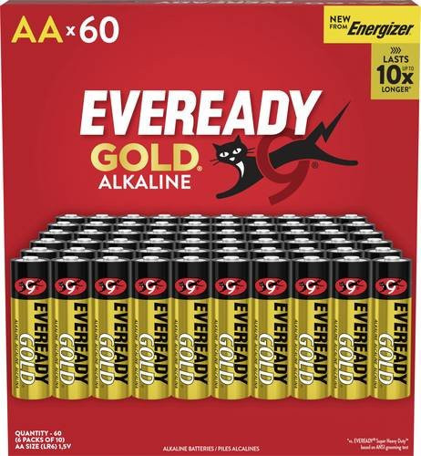Eveready Gold Mignon AA Alkaline-Mangan Batterien 1,5V 60er Packung - Bild 1