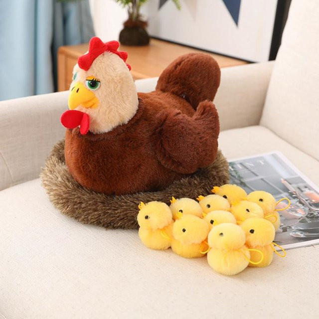 Yiran toy Kawaii Kükenfamilie Plüschtiere, 1-teiliges Set, bunt - Bild 1