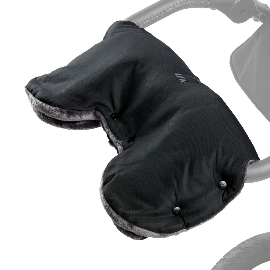 TFK Fleece-Handwärmer Handmuff Universal in Schwarz - Bild 1