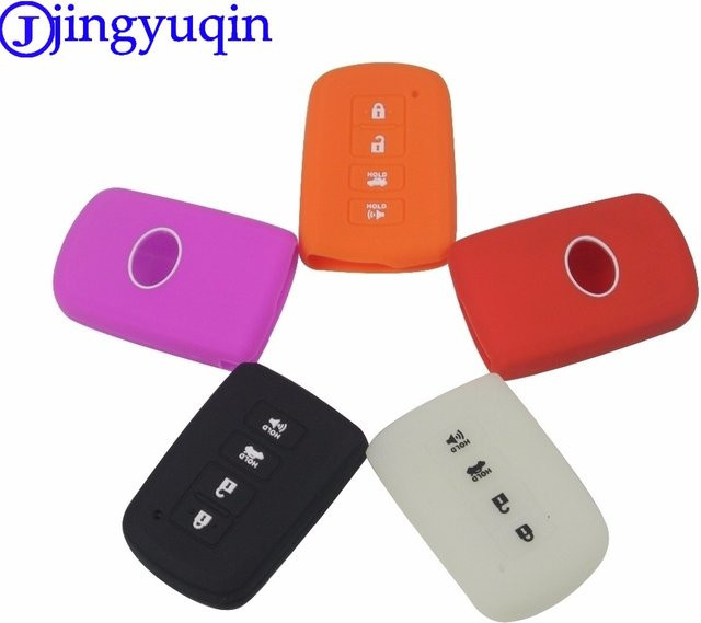 Jingyuqin Silikon Remote Key Cover für Toyota Camry Avalon Rav4 Highlander mit 4 Tasten - Bild 1