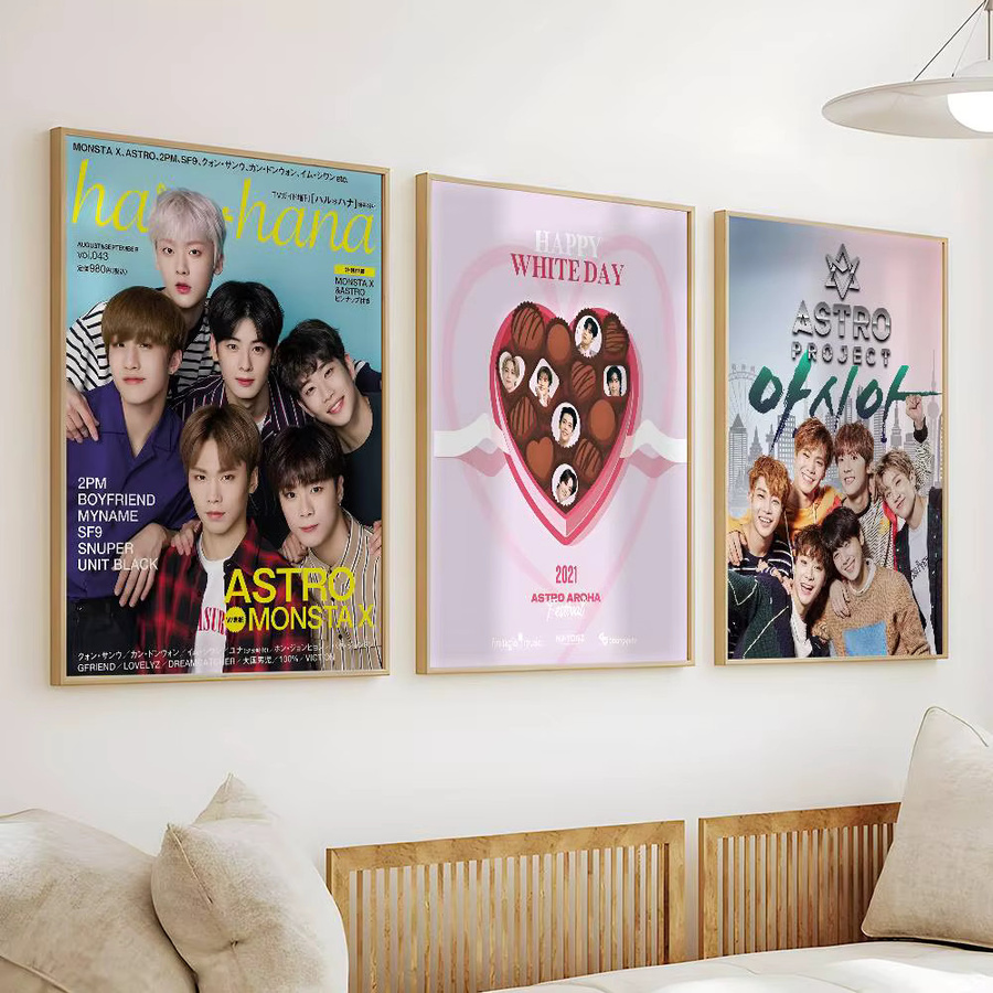 A-Astro Kpop Poster Wasserdichter Wandkunstaufkleber Multicolour für Wohnzimmer und Bar Dekor - Bild 4