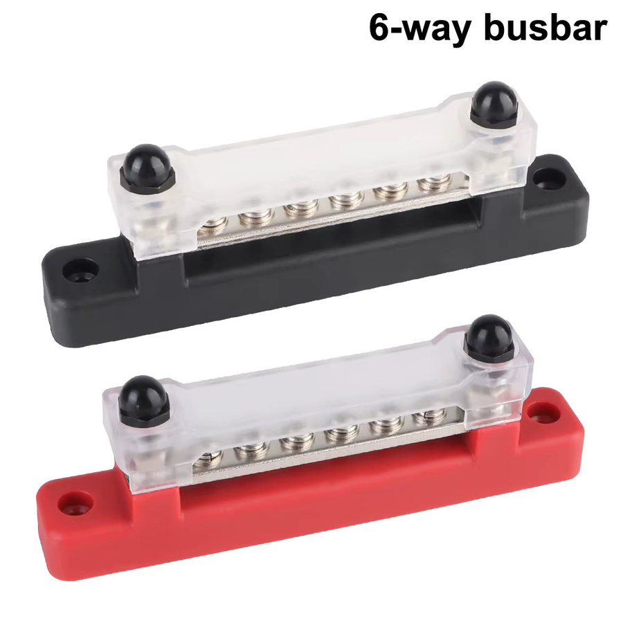 6-Wege Splitter Boot Verteilerblock 150A 48V Sammelschiene für LKW und Auto in Rot - Bild 2