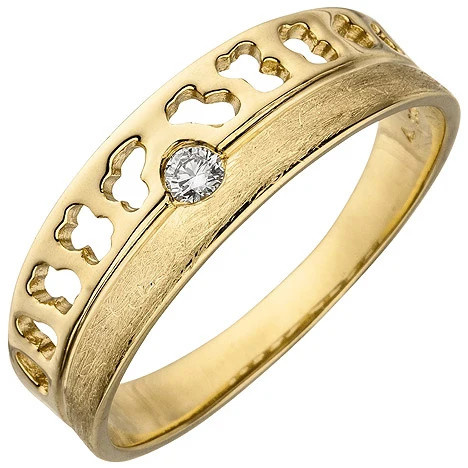 Colfem Ring 585 Gelbgold, Diamant, Brillant, Damen - Bild 1