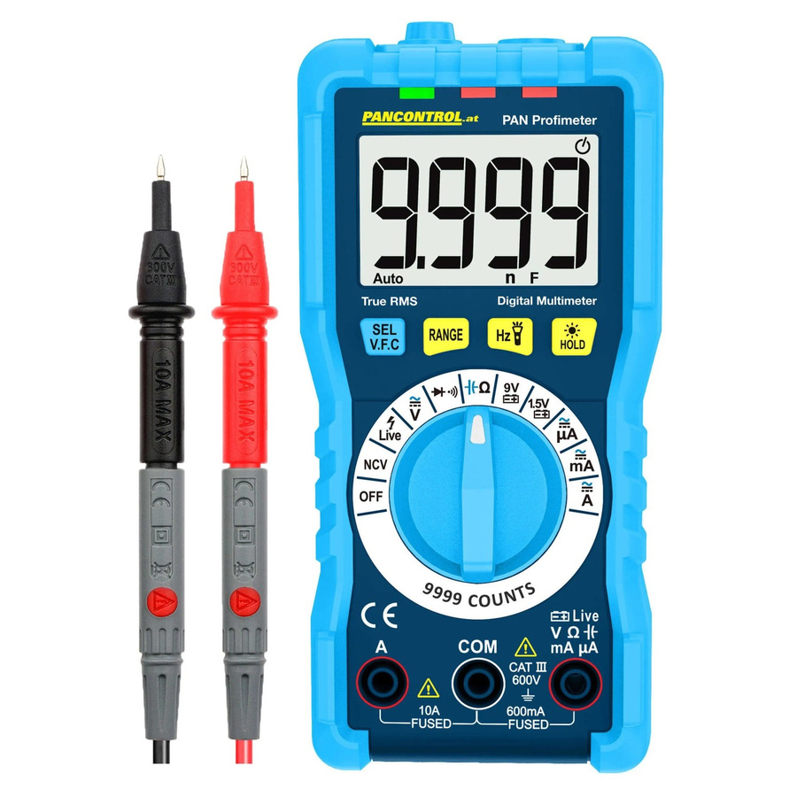 Pancontrol PAN Profimeter Digital-Multimeter True RMS 600 V CAT II in Blau - Bild 2