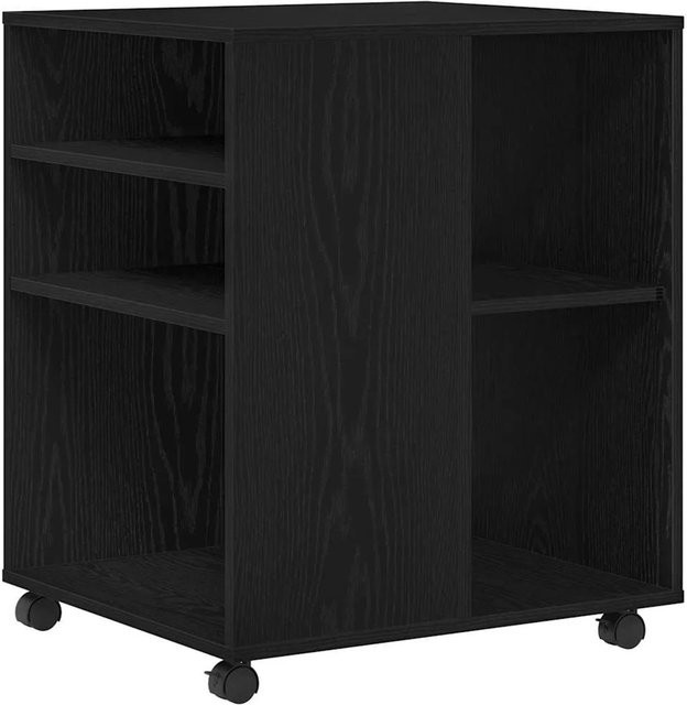vidaXL Aufbewahrungsschrank in Schwarz und Eichen-Optik, modern, B/T/H: 60 x 53 x 72,5 cm - Bild 1