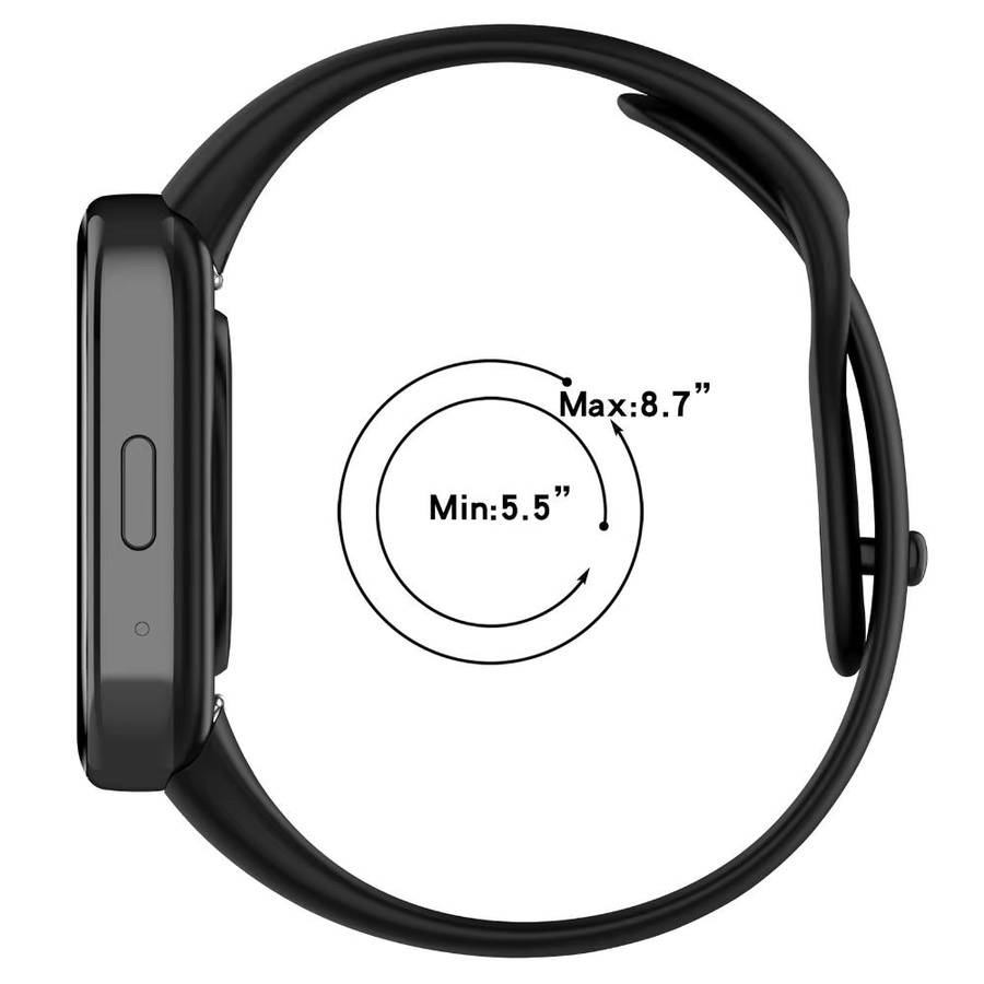 Xiaomi Uhrenarmband Silikon, Schwarz, Redmi Watch 3 - Bild 3
