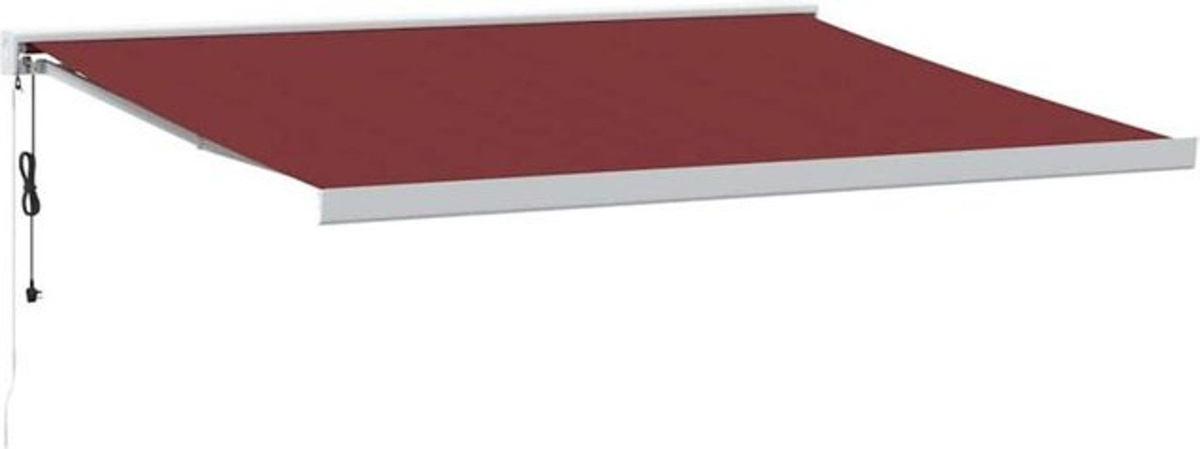 Automatische Markise von vidaxl in Burgunderrot mit B: 450 cm und T: 300 cm - Bild 1