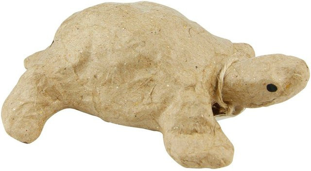 DÉCOPATCH Mini-Schildkröte aus Pappmaché in Braun - Bild 1