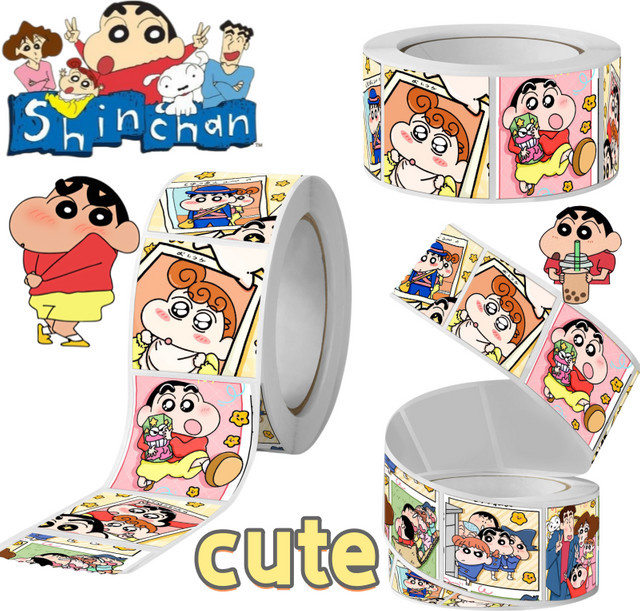 Crayon Shin-chan Aufkleber in Multicolour für Notizbücher und Schulbedarf - Bild 1
